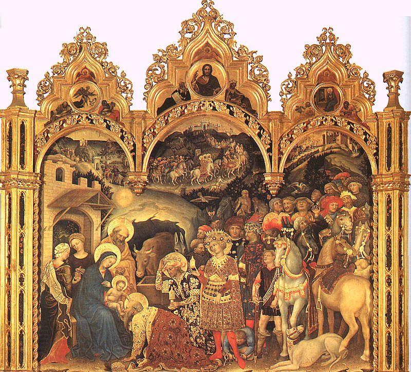 Gentile da  Fabriano The Adoration of the Magi3 oil painting picture